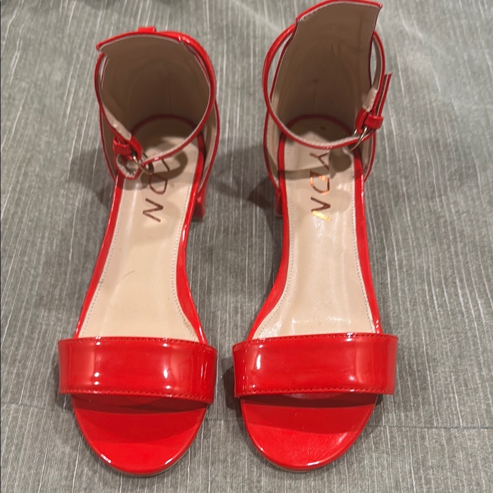 YDN Red Patent Leather Sandals